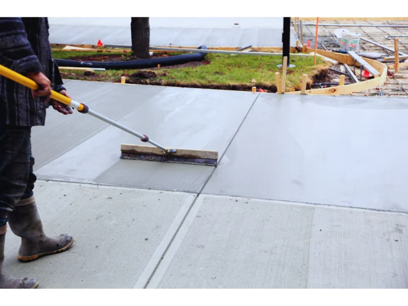 concrete shinning